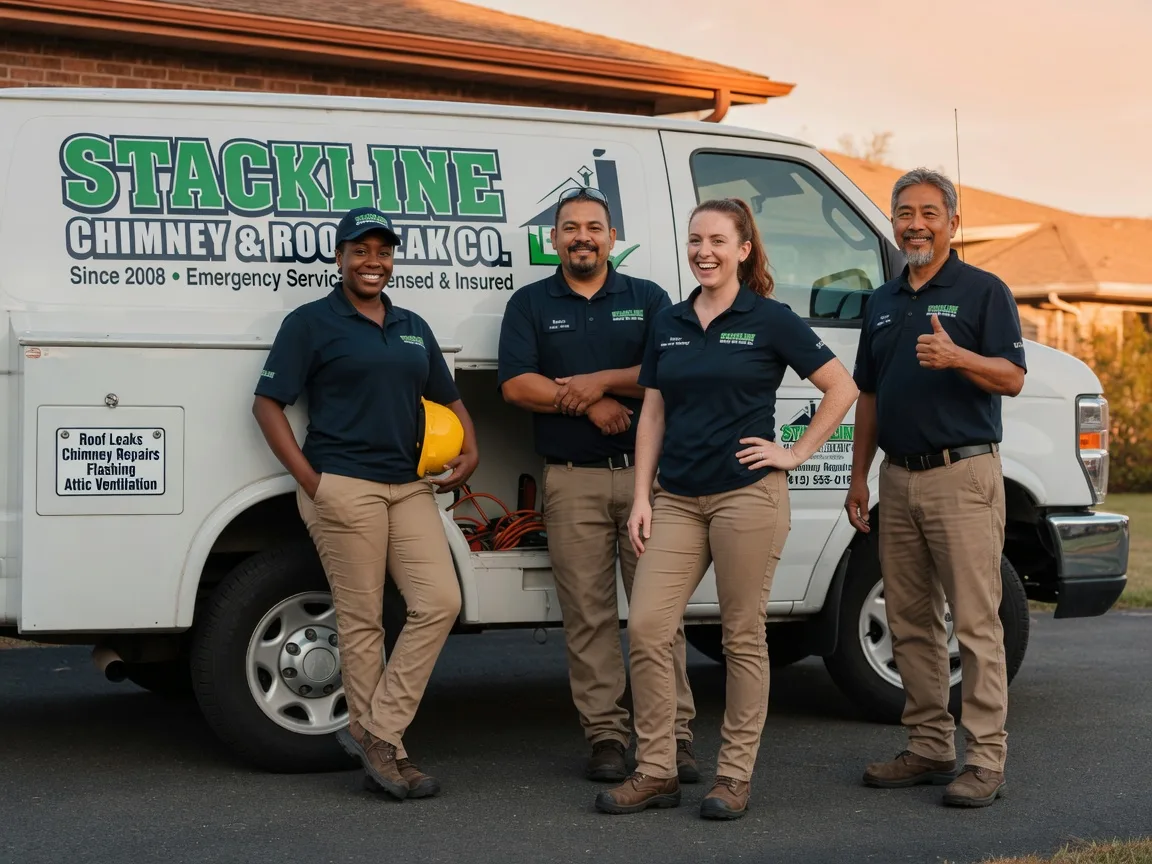 Chimney flashing repair company in Polkville, NC